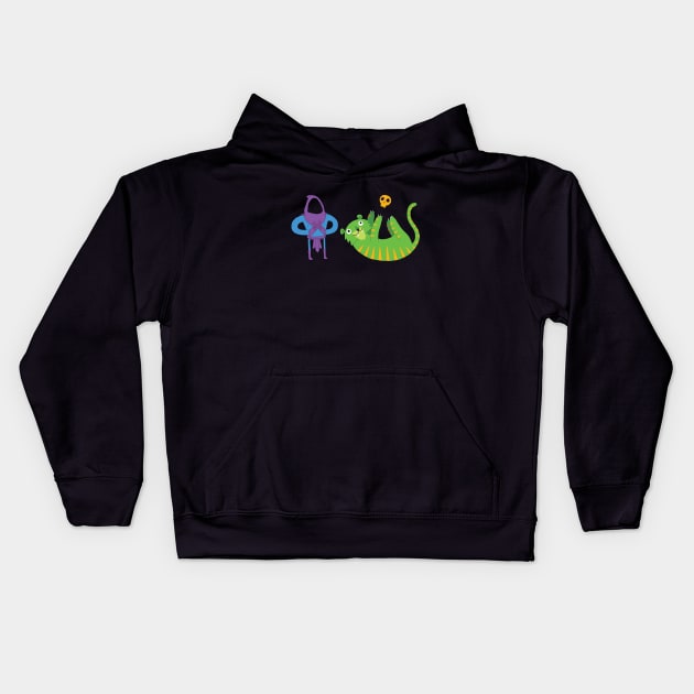 Foiled Again Kids Hoodie by DinoMike